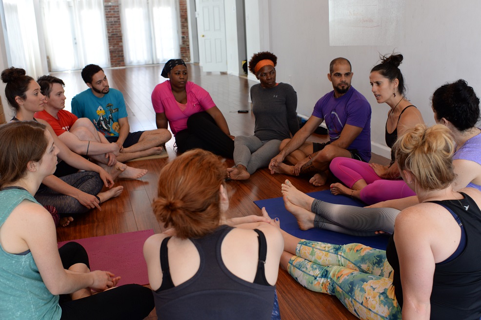 Yoga District teacher training © Eleanor Kaufman Khan 2015.