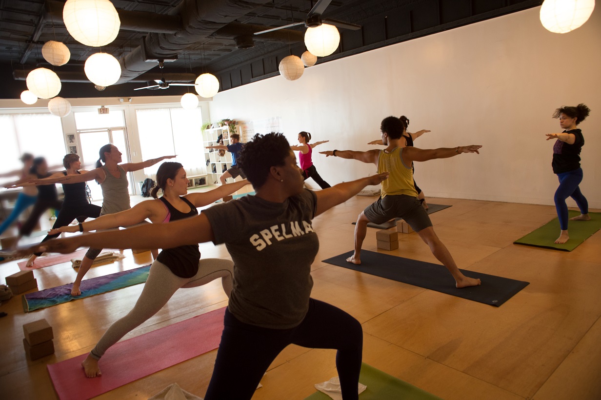 Yoga District, bloomingdale class © Eleanor Kaufman 2015.