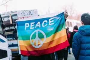Peace Protest Flag