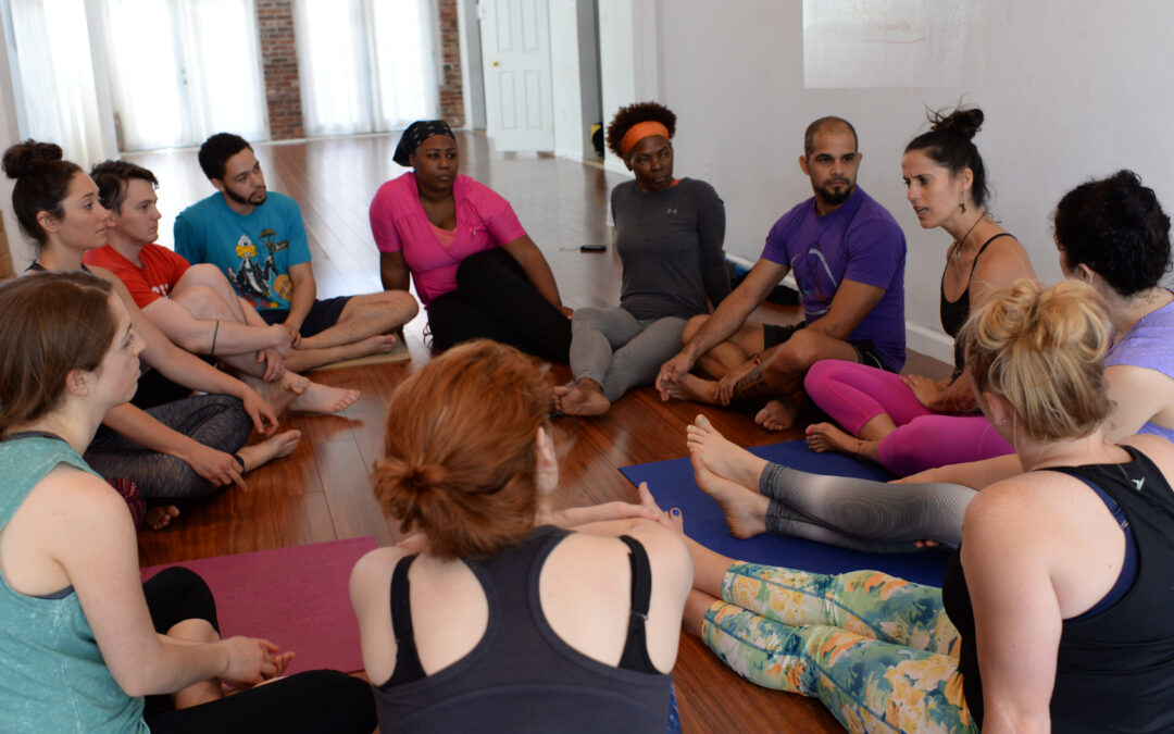 the present + Practice + Non-Attachment = Yoga