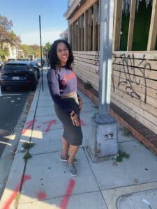 Allison C. on the Sidewalk