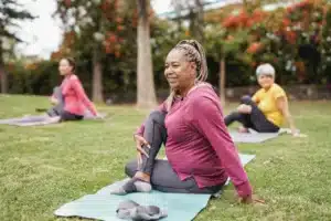 Yoga Pose in Park